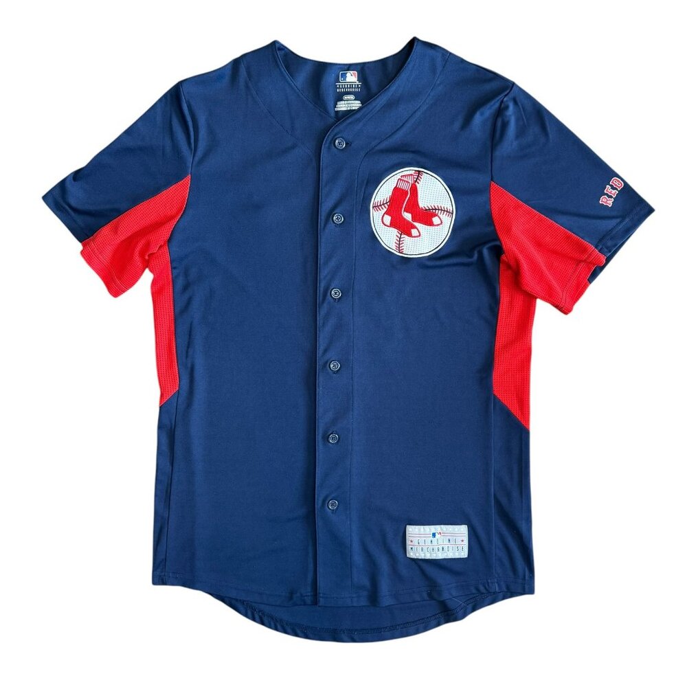 MLB Ted Williams #9 Jersey Boston Red Sox Stitched Size Medium Blue